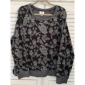 Oversized Floral Sweater